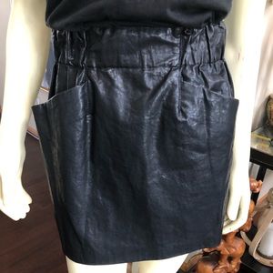 ZARA FAUX LEATHER MINI SKIRT